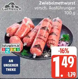 Edeka Gutfleisch Zwiebelmettwurst Angebot