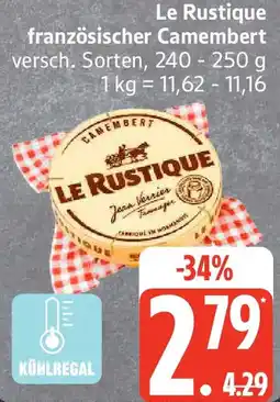 Edeka Le Rustique französischer Camembert Angebot