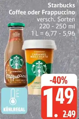 Edeka Starbucks Coffee oder Frappuccino Angebot