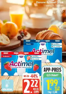 Edeka Danone Actimel Drink Angebot