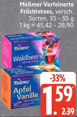 Edeka Meẞmer Verfeinerte Früchtetees Angebot
