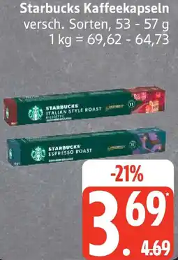 Edeka Starbucks Kaffeekapseln Angebot