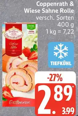 Edeka Coppenrath & Wiese Sahne Rolle Angebot