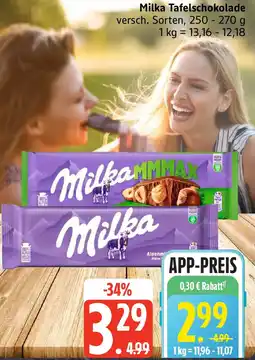 Edeka Milka Tafelschokolade Angebot