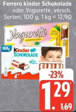 Edeka Ferrero kinder Schokolade Angebot