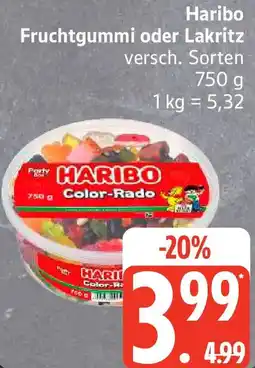 Edeka Haribo Fruchtgummi oder Lakritz Angebot