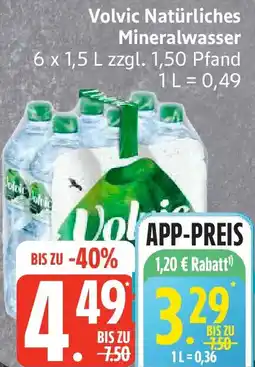 Edeka Volvic Natürliches Mineralwasser Angebot