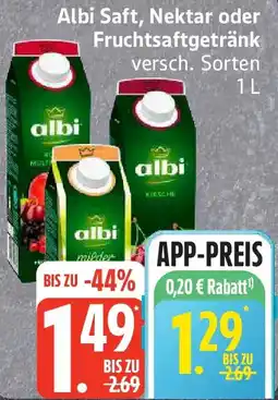 Edeka Albi Saft, Nektar oder Fruchtsaftgetränk Angebot