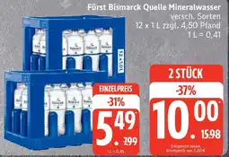 Edeka Fürst Bismarck Quelle Mineralwasser Angebot