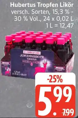 Edeka Hubertus Tropfen Likör Angebot