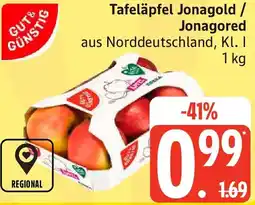Edeka GUT & GÜNSTIG Tafeläpfel Jonagold / Jonagored Angebot