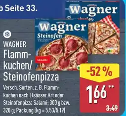 Aldi Nord WAGNER Flammkuchen/ Steinofenpizza Angebot