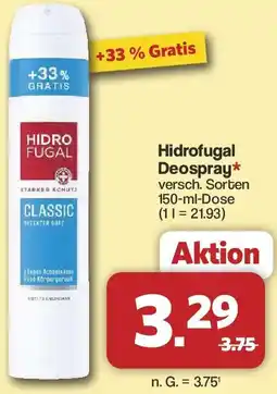 Famila Nord West Hidrofugal Deospray Angebot