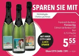 CITTI Markt Precious Day Crémant de Bordeux AOP Angebot