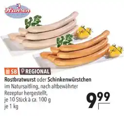 CITTI Markt Rostbratwurst oder Schinkenwürstchen Angebot