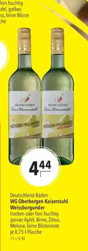 CITTI Markt WG Oberbergen-Kaiserstuhl Weissburgunder Angebot