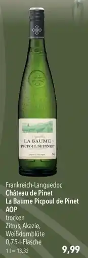 CITTI Markt Château de Pinet La Baume Picpoul de Pinet AOP Angebot