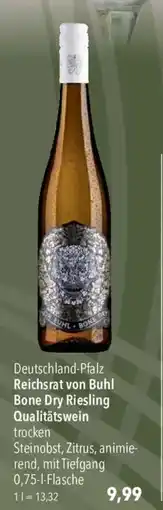 CITTI Markt Reichsrat von Buhl Bone Dry Riesling Qualitätswein Angebot