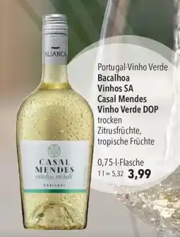 CITTI Markt Bacalhoa Vinhos SA Casal Mendes Vinho Verde DOP Angebot