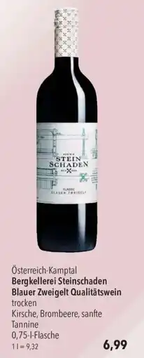 CITTI Markt Bergkellerei Steinschaden Blauer Zweigelt Qualitätswein Angebot
