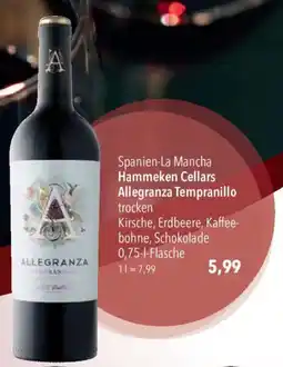CITTI Markt Hammeken Cellars Allegranza Tempranillo Angebot