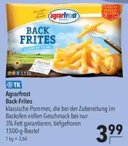 CITTI Markt Agrarfrost Back-Frites Angebot