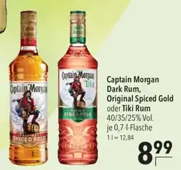 CITTI Markt Captain Morgan Dark Rum, Original Spiced Gold oder Tiki Rum Angebot