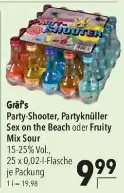 CITTI Markt Gräf's Party-Shooter, Partyknüller Sex on the Beach oder Fruity Mix Sour Angebot