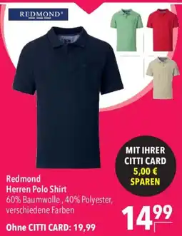 CITTI Markt Redmond Herren Polo Shirt Angebot