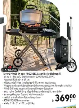CITTI Markt NAPOLEON TravelQ PRO285X oder PRO285EX Gasgrill oder Elektrogrill Angebot