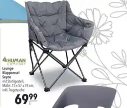 CITTI Markt HUMAN COMFORT Lounge Klappsessel Seyne Angebot