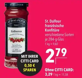 CITTI Markt St. Dalfour französische Konfitüre Angebot