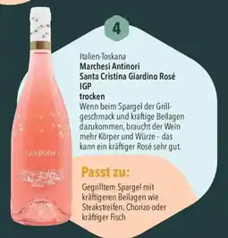 CITTI Markt Marchesi Antinori Santa Cristina Giardino Rosé IGP trocken Angebot