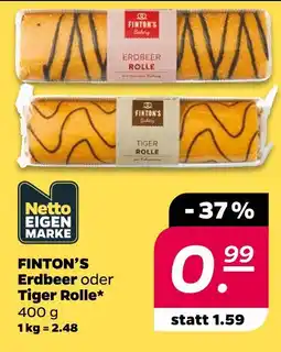 NETTO Finton's erdbeer rolle tiger rolle Angebot