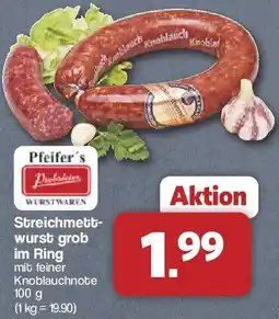 Famila Nord West Pfeifer's Streichmettwurst grob im Ring Angebot