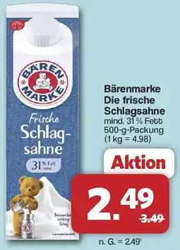 Famila Nord West Bärenmarke Die frische Schlagsahne Angebot