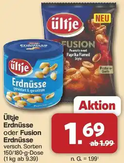 Famila Nord West Ültje Erdnüsse oder Fusion Erdnüsse Angebot