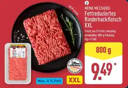 Aldi Nord MEINE METZGEREI Fettreduziertes Rinderhackfleisch XXL Angebot