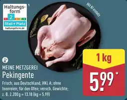 Aldi Nord MEINE METZGEREI Pekingente Angebot