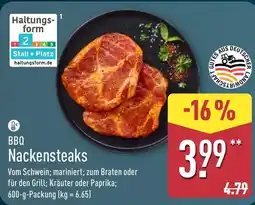 Aldi Nord BBQ Nackensteaks Angebot