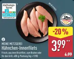 Aldi Nord MEINE METZGEREI Hähnchen-Innenfilets Angebot