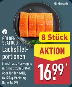 Aldi Nord GOLDEN SEAFOOD Lachsfiletportionen Angebot