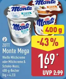 Aldi Nord ZOTT Monte Mega Angebot