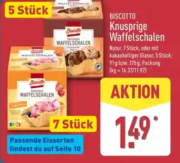 Aldi Nord BISCOTTO Knusprige Waffelschalen Angebot