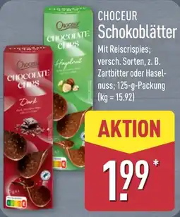 Aldi Nord CHOCEUR Schokoblätter Angebot