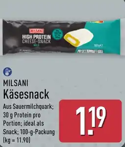 Aldi Nord MILSANI Käsesnack Angebot