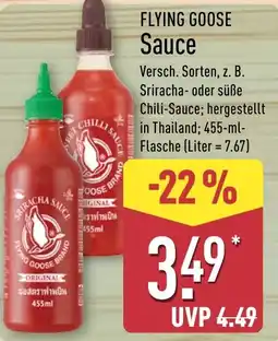 Aldi Nord FLYING GOOSE Sauce Angebot