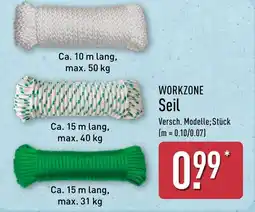 Aldi Nord WORKZONE Seil Angebot