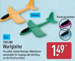 Aldi Nord TOYLINO Wurfgleiter Angebot