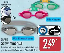 Aldi Nord CRANE Schwimmbrille Angebot